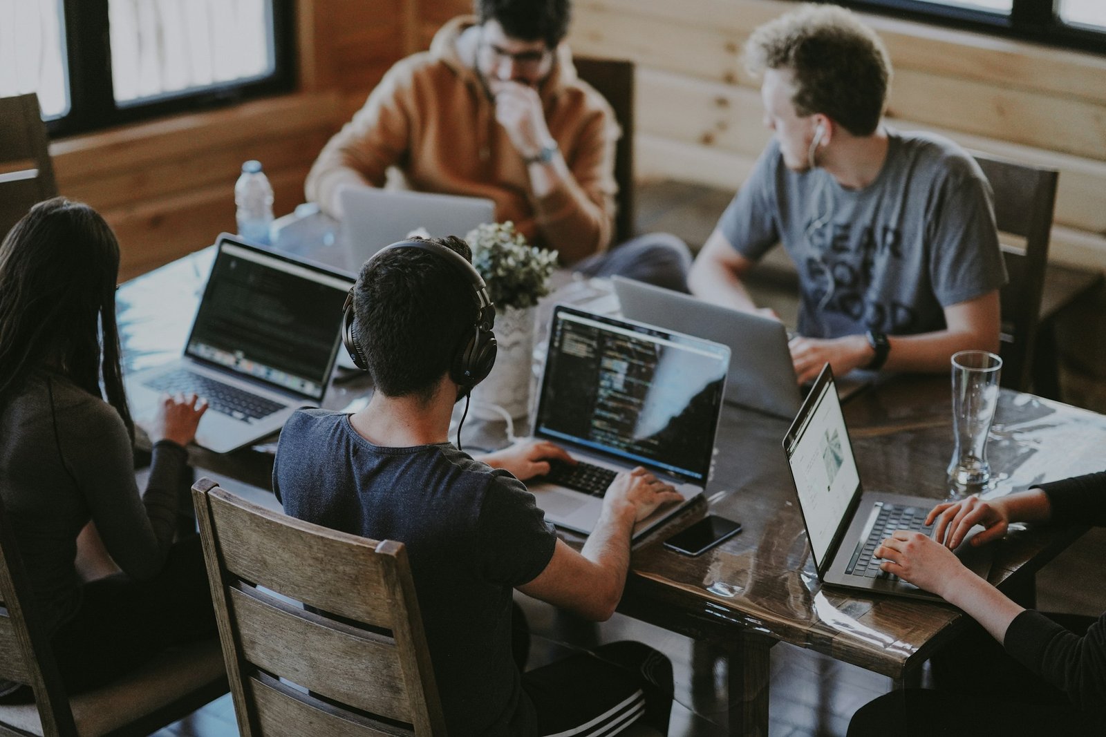 L'équipe au travail